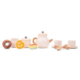 Houten thee set